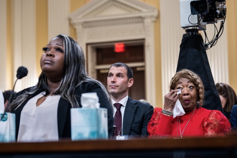Wandrea Shaye Moss, a Fulton County, Ga., elections worker, and her mother, Ruby Freeman, testified during the House Select Committee to investigate the January 6th attack on the Capitol, on June 21, 2022.